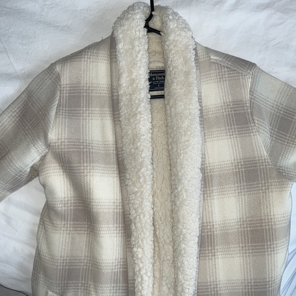 Abercrombie & fitch Sherpa lined cardigan